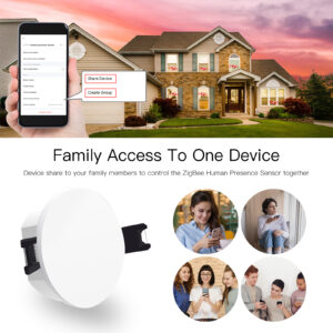 Comparta el dispositivo con los miembros de su familia para controlar juntos el sensor de detección corporal ZigBee