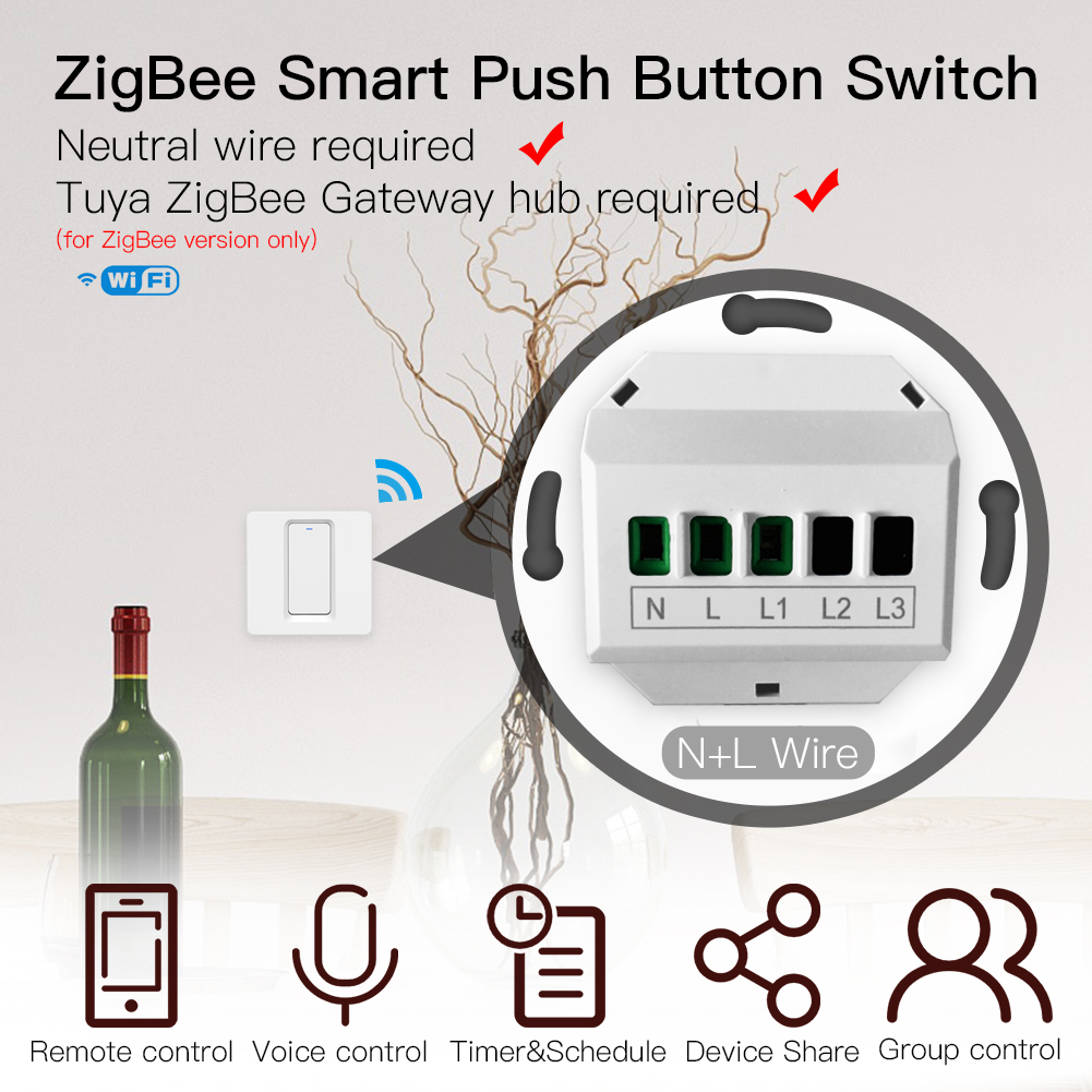 características del interruptor inteligente zigbee