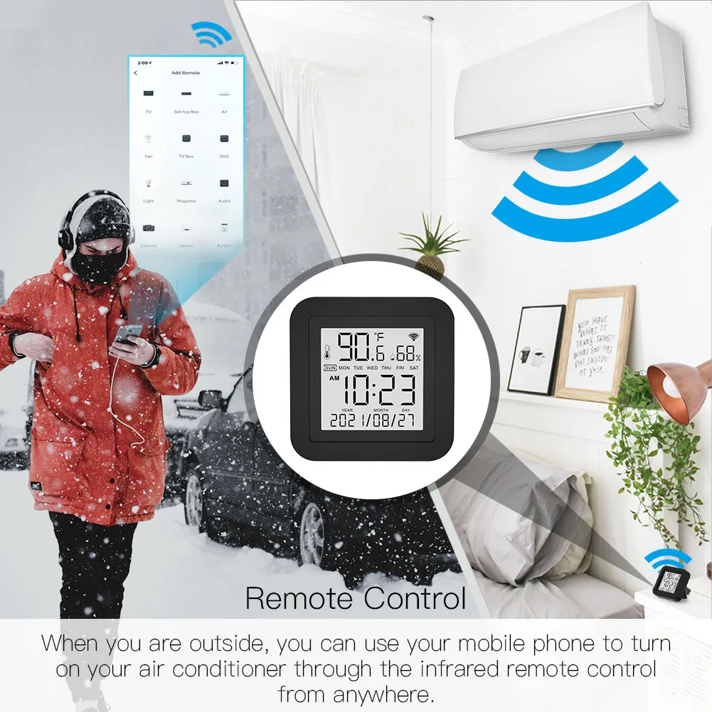 Remote monitoring via Tuya Smart Life App 