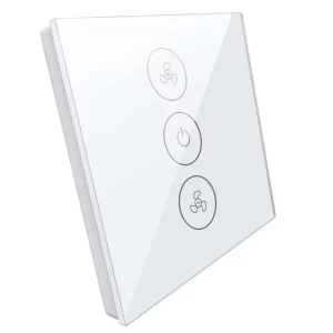 Front view of the left side of the smart fan switch