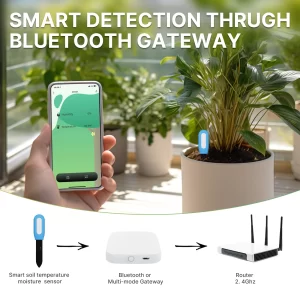 Smart Gardening Irrigation Solution Sensor:Smart Soil Temperature and Moisture Sensors