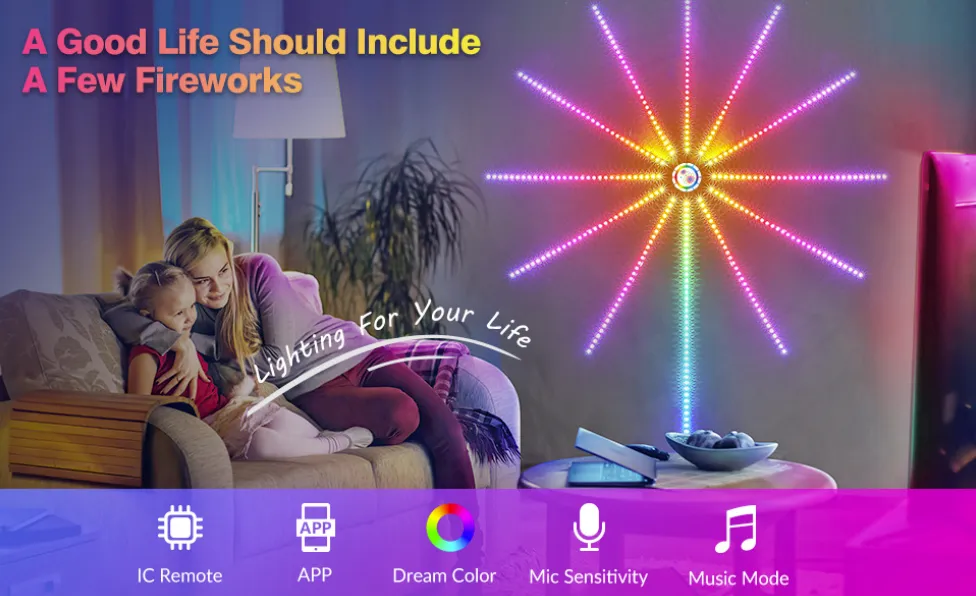 Firework Smart LED Strip Light Features