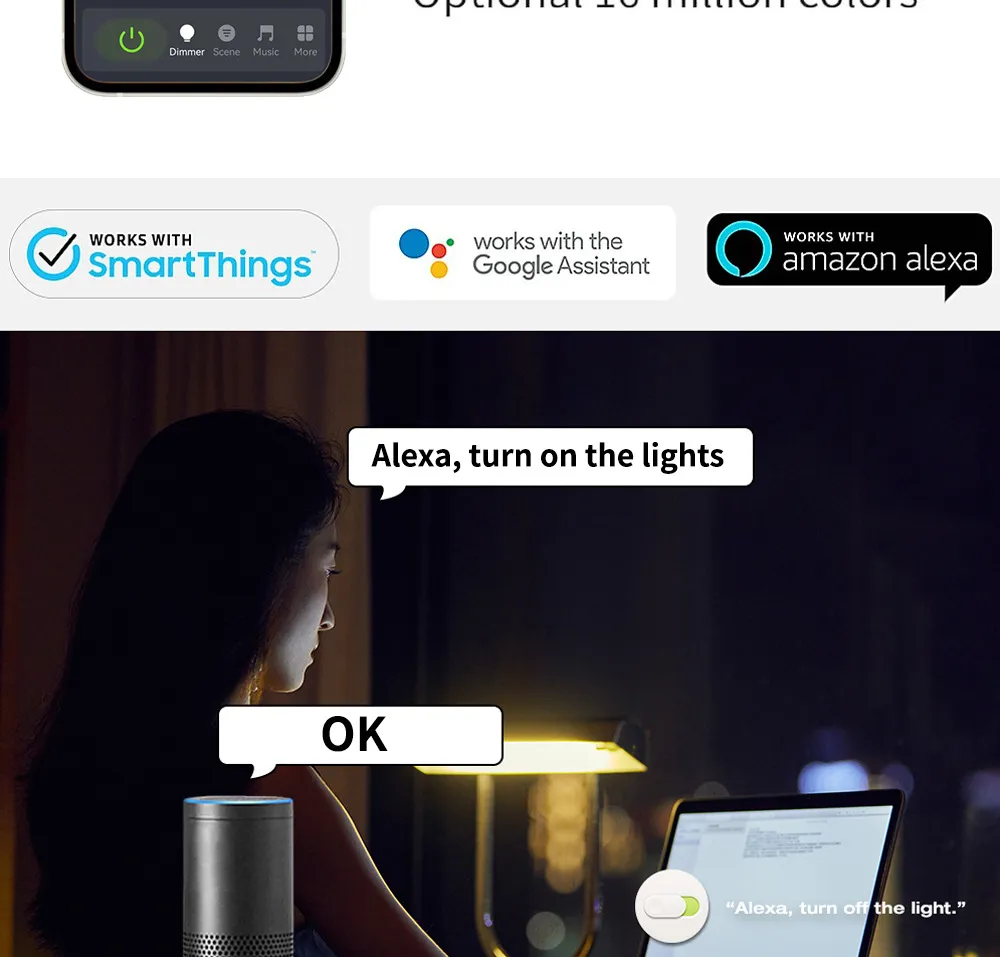 zigbee bulbs voice control feature