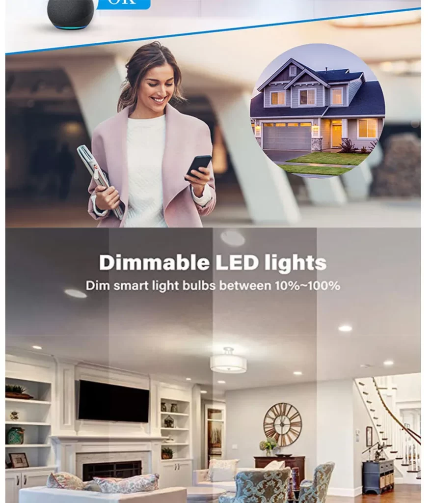 يمكن لمصباح زيجبي أن يخفف السطوع بين 10% و100%