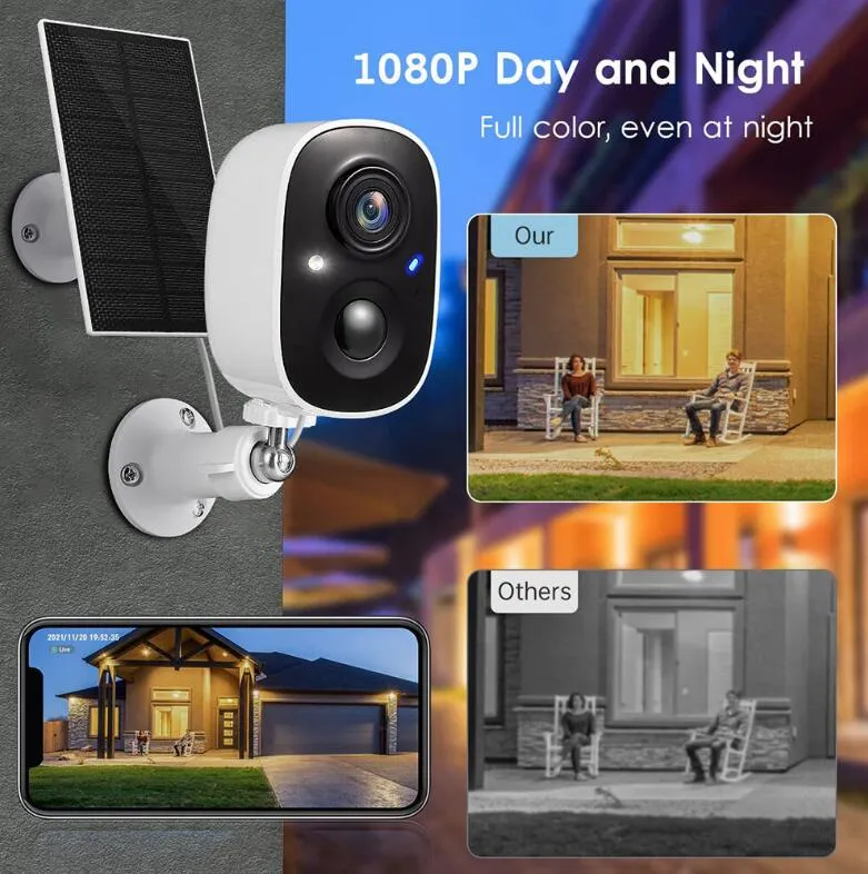 smart battery camera delivers 1080P resolution day and night