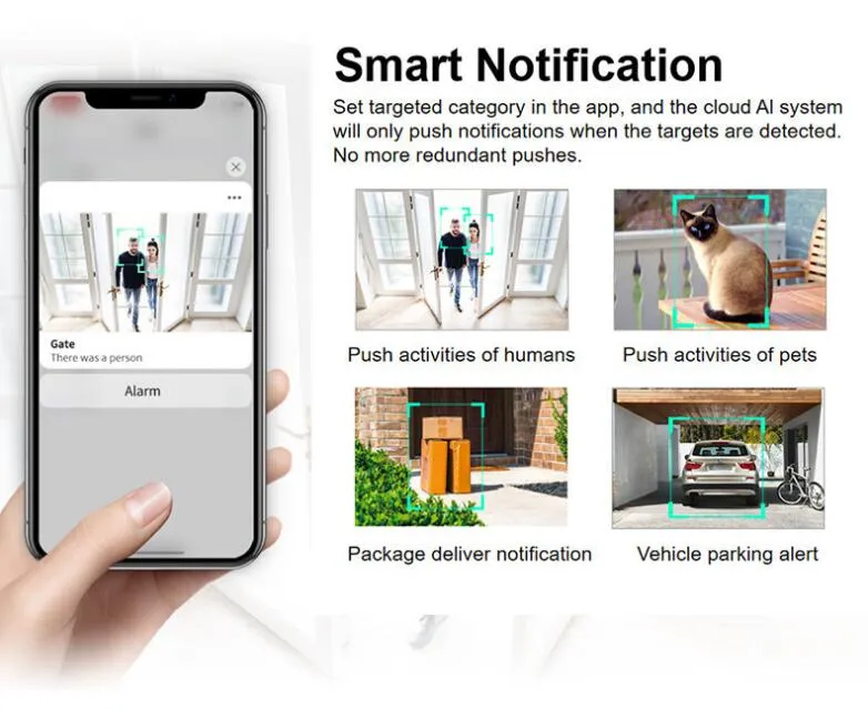 smart battery camera provides smart notifications