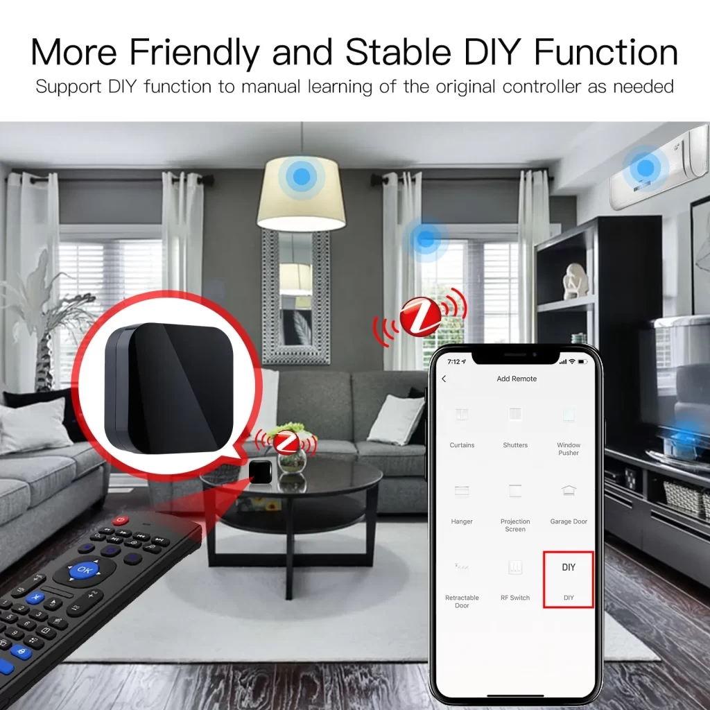 zigbee remote control has friendly and stable DIY function