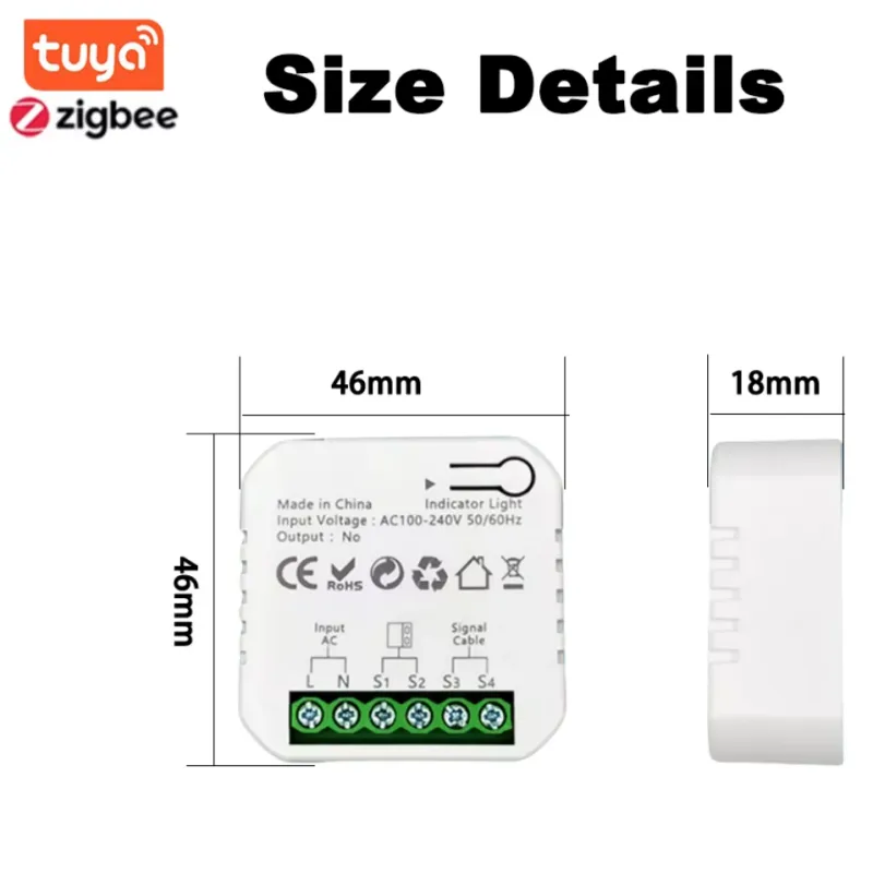 garage door opener module has a mini size