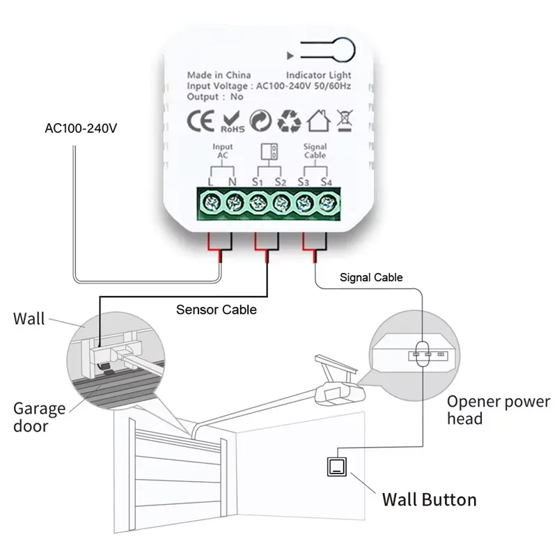 garage door opener module wiring diagram