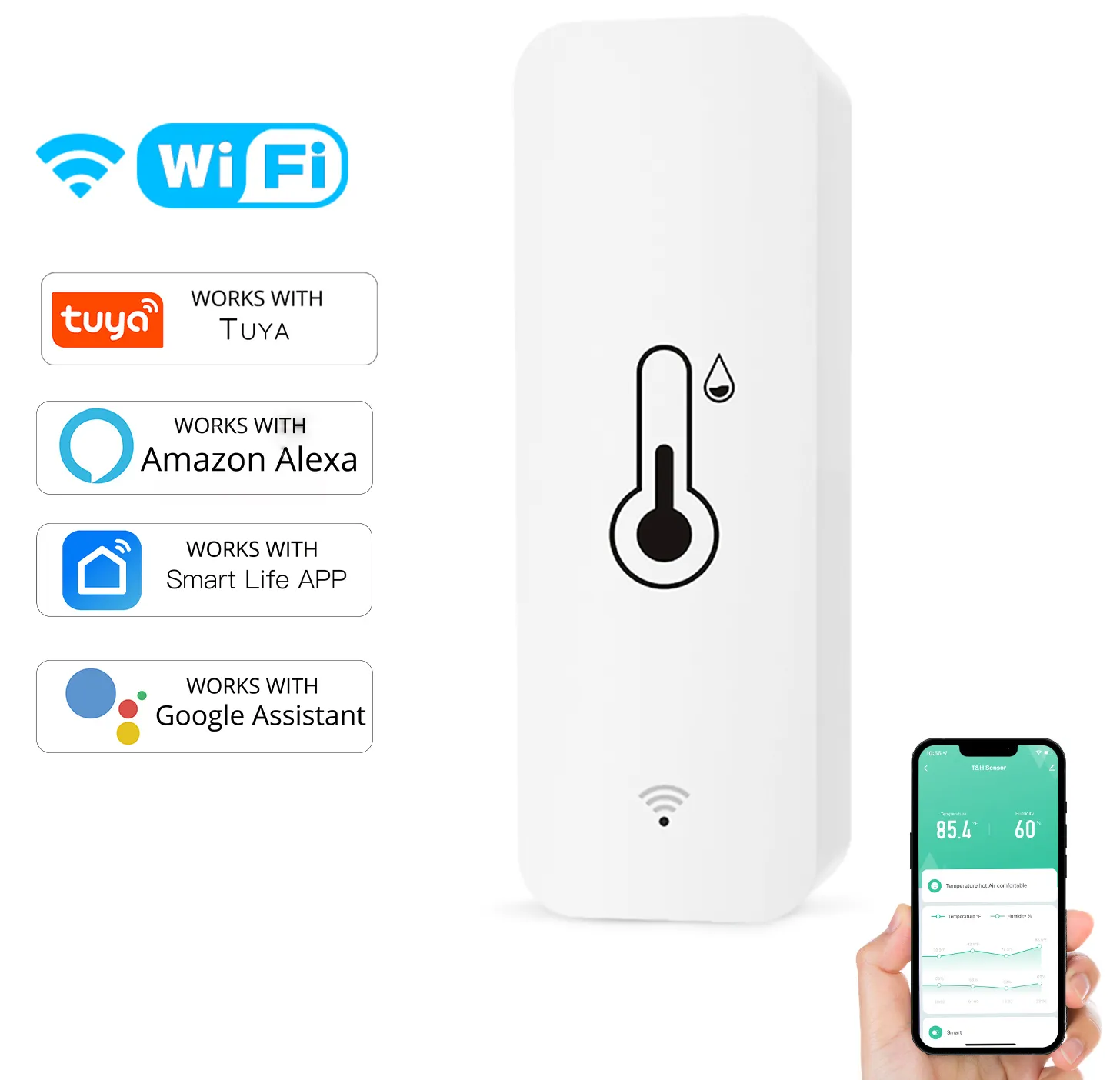 التحكم متعدد الأوضاع في مستشعر الرطوبة ودرجة الحرارة