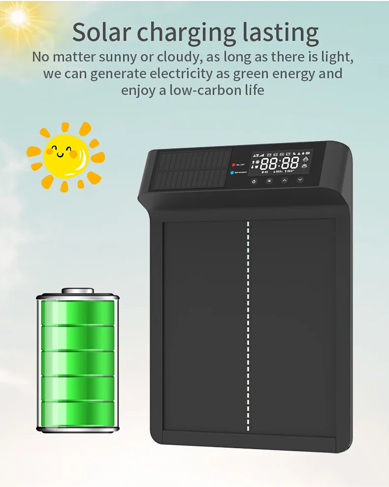 The smart chicken coop door is equipped with a solar charging system that provides lasting power
