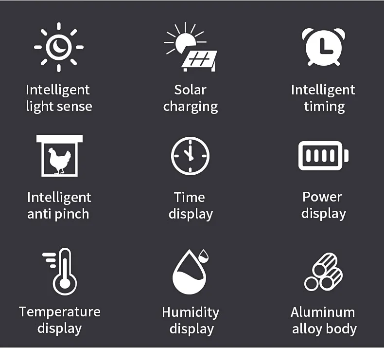 features of smart chicken coop door