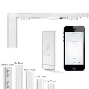 different size smart curtain tracks