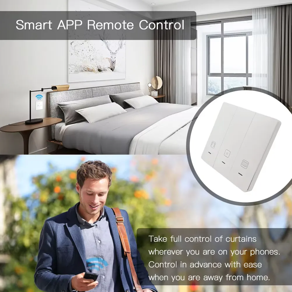 use a mobile phone to remotely control the curtains