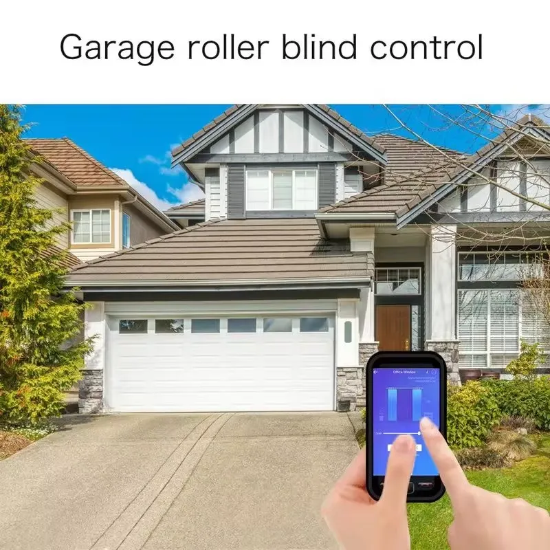 use a mobile phone to remotely control the garage roller blind