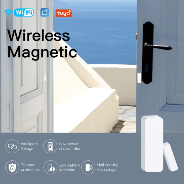 wireless magnetic door and window sensor