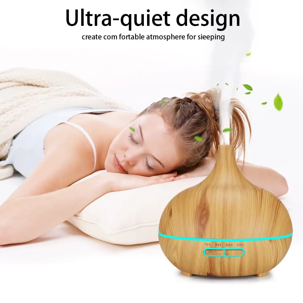 The smart WiFi aroma diffuser has an ultra-quiet design
