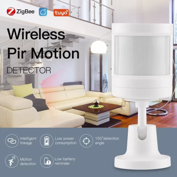 wireless Zigbee PIR motion detector