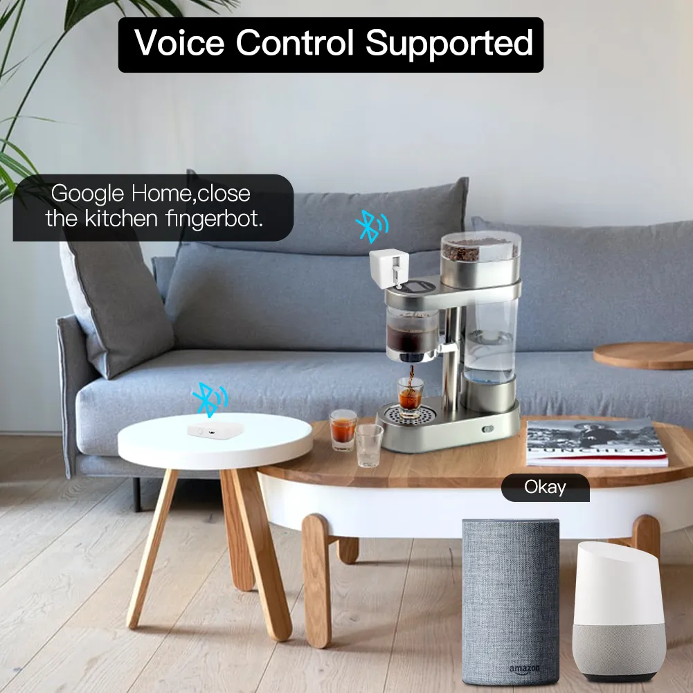 Control por voz del fingerbot de cocina a través de la pasarela Bluetooth Zigbee